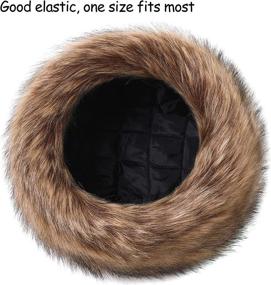 img 1 attached to 🎩 Dikoaina Faux Fur Cossack Russian Style Hat: Stylish Ladies Winter Hats for Women