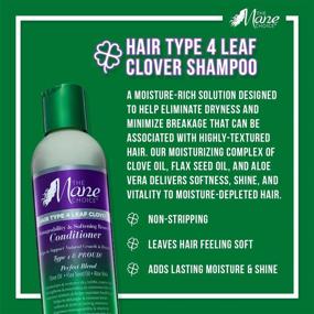 img 3 attached to 🍀 The Mane Choice - Hair Type 4 Leaf Clover: Manageable & Softening Shampoo, Conditioner, and Mask Set