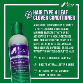 img 2 attached to 🍀 The Mane Choice - Hair Type 4 Leaf Clover: Manageable & Softening Shampoo, Conditioner, and Mask Set