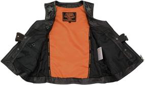 img 1 attached to Milwaukee Leather Women Leather Shoulder Detail Distressed Women's Clothing