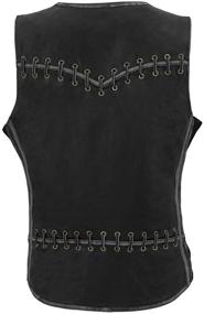 img 3 attached to Milwaukee Leather Women Leather Shoulder Detail Distressed Women's Clothing