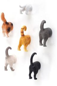 img 1 attached to 🐈 Whimsical Cat Butt Refrigerator Magnets – Perfect Home and Office Decorations for Cat Lovers!