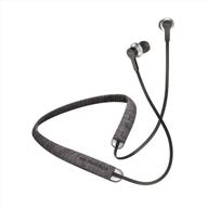 🎧 sol republic shadow fusion bluetooth earbuds, black - 10-hour playtime, comfortable knit tech fiber collar, magnetic connection, flexible & compact storage, convenient carrying case logo