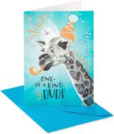 giraffe birthday card for boys with party hat by american greetings logo