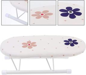 img 3 attached to 🔴 DOITOOL Tabletop Ironing Board: Compact Foldable Mini Ironing Board with Sleeve Rack - Ideal for Home Use