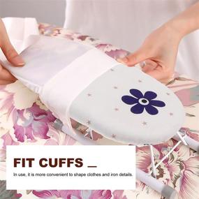 img 2 attached to 🔴 DOITOOL Tabletop Ironing Board: Compact Foldable Mini Ironing Board with Sleeve Rack - Ideal for Home Use
