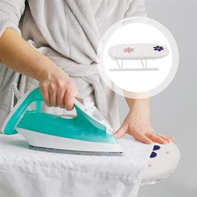 img 1 attached to 🔴 DOITOOL Tabletop Ironing Board: Compact Foldable Mini Ironing Board with Sleeve Rack - Ideal for Home Use