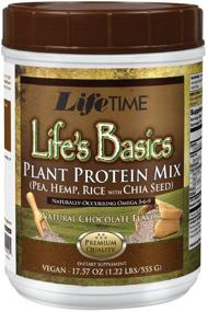 img 4 attached to 🌱 Lifetime Life's Basics Plant Based Protein Powder - Natural Chocolate Flavor, Vegan, Gluten-Free, No Artificial Flavors or Preservatives, 1.22lb