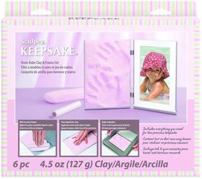 img 3 attached to 🎨 Sculpey Keepsake Clay Frame Set in Pretty Pink: Preserve Memories Charmingly!