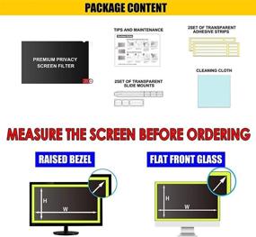 img 3 attached to WELINC 24 Inch Computer Privacy Screen Filter - Anti-Glare, Anti-Scratch Protector Film - Protects Eyes, Blocks Harmful Glare & Blue Light - 16:9 Aspect Ratio