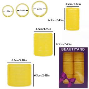 img 3 attached to Jumbo Size Hair Roller Sets - Self Grip Salon Curlers, 3 Inch Hair Curlers - Pack of 18 (6 Jumbo + 6 Large + 6 Medium)