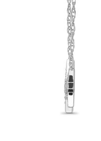 img 3 attached to Sterling Silver Diamond Pendant Necklace Girls' Jewelry and Necklaces & Pendants