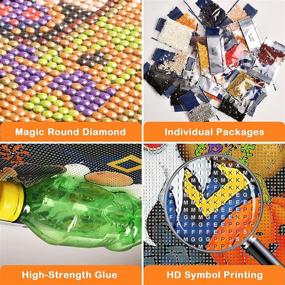 img 1 attached to Halloween Diamond Painting Adults Beginners Painting, Drawing & Art Supplies