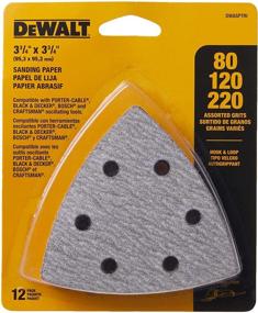 img 3 attached to 🔴 DEWALT Sandpaper Assortment: Versatile Hook and Loop Triangle Sheets - 12-Pack (DWASPTRI)