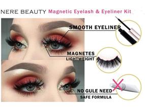 img 3 attached to Get Glam with the 2021 Upgraded Magnetic Eyelashes and 🌟 Eyeliner Kit – Reusable, Premium Athena Magnetic Eyelashes by NERE BEAUTY