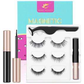 img 4 attached to Get Glam with the 2021 Upgraded Magnetic Eyelashes and 🌟 Eyeliner Kit – Reusable, Premium Athena Magnetic Eyelashes by NERE BEAUTY