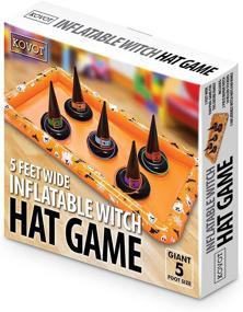 img 2 attached to 🧙 Spooky Fun Guaranteed: Kovot 12 Piece Halloween Witch Hat Ring Toss Inflatable Game Set