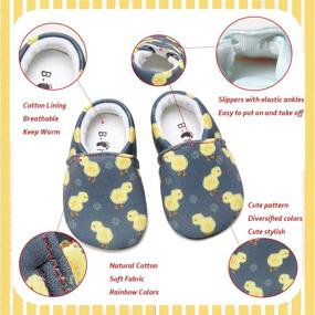 img 2 attached to 👣 9+ Styles Infant Warm Shoes: Non-Skid Slipper Socks for Boys & Girls; Perfect for First Walking, House Walking & Crib