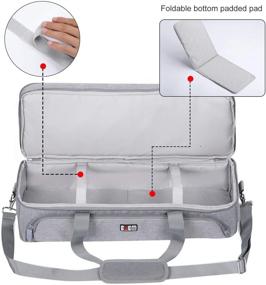 img 2 attached to 👜 BUBM Double-Layer Carrying Bag: Compatible for Cricut Carry Case with Cricut Explore Air (Air2) & Maker, Die-Cut Machine & Silhouette Cameo 3 Accessories