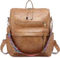 backpack multipurpose convertible handbags bag（brown） women's handbags & wallets in satchels logo