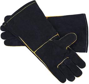 img 3 attached to 🔥 Premium Welding Gloves: Heat Resistant Baking, Grilling, Fireplace, and Stove Protection