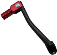 otohans automotive aluminum folding gear shifter for honda xr50 crf50 - red black logo