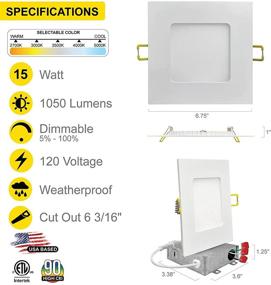 img 3 attached to 💡 Потолочный встроенный светильник NUWATT с диммером - промышленное электрооборудование