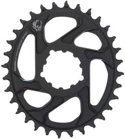 img 1 attached to 🚵 SRAM Unisex X-Sync 2 Oval 32T Direct Mount 3mm Offset Boost Alum Eagle Black Chainring: Performance Powerhouse for Optimal Off-Road Experience