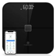 📊 noerden sensori - black - smart body scale - wi-fi/bluetooth, heart rate monitor, led display, tempered glass, bia advanced technology, ito conductor logo