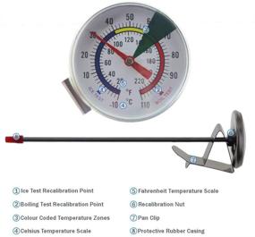 img 2 attached to Frothy Thermometer Stainless Barista Coffee