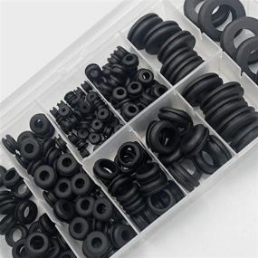 img 2 attached to 🔵 ISPINNER 190-Piece Rubber Grommet Assortment Kit