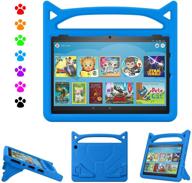 dinines kids case for all-new fire hd 10 & 10 plus tablet (2021 release) - amazon fire tablet 10 case for kindle fire hd 10 2021 model logo