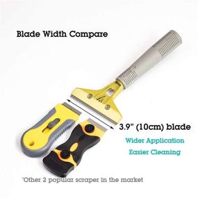 img 3 attached to Versatile LDS Industry Extendable Razor Blade Sticker and Paint Scraper Remover for Window Glass, Windshield, Tile, Granite, Wall Cleaning Hand Tool, Gum Cleaning, Stove Cleaner - SCRP-A