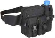 lemon park tactical waist bag: waterproof utility belt with water bottle holder for outdoor adventures логотип