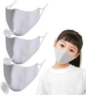 👶 premium kids reusable black face mask | adjustable & breathable | comfortable washable sport mask for home, outdoors & school logo