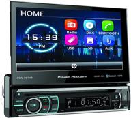 улучшите звучание автомагнитолы с power acoustik pd-721b 7" incite single-din in-dash motorized lcd touchscreen dvd receiver с съемной передней панелью и подключением по bluetooth. логотип