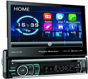 img 1 attached to Улучшите звучание автомагнитолы с Power Acoustik PD-721B 7" Incite Single-DIN In-Dash Motorized LCD Touchscreen DVD Receiver с съемной передней панелью и подключением по Bluetooth.