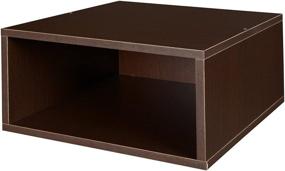 img 4 attached to Niche Cubo Space-Saving Half Size Storage Cube, 1 Unit - Truffle