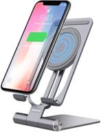 🔌 nillkin 2 in 1 wireless charger stand - 15w/7.5w for samsung s21 ultra and iphone 12 pro max - grey logo