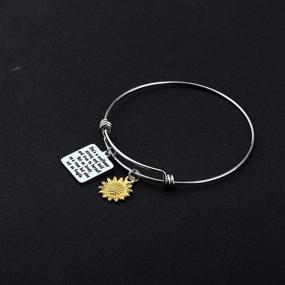 img 3 attached to AKTAP Sunflower Jewelry Herself Bracelet