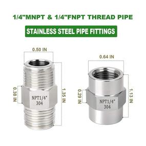 img 1 attached to Taisher Stainless Fitting Nipple Thread