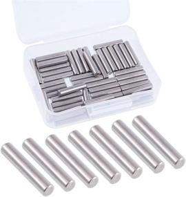 img 4 attached to 🔒 Glarks 50-Pieces 5x25mm Dowel Pin Stainless Steel Shelf Support Pegs: Sturdy Fasteners for Stable and Reliable Shelves