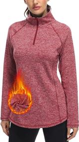 img 4 attached to 🏃 Stylish & Functional: Miusey Womens Quarter Zip Running Pullover Jackets for Active Workouts