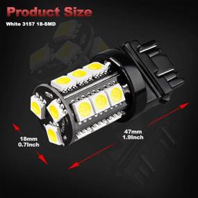 img 1 attached to Yorkim 3157 LED Light Bulbs White Super Bright