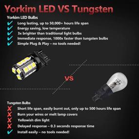 img 2 attached to Yorkim 3157 LED Light Bulbs White Super Bright
