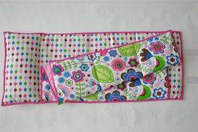 img 3 attached to 🌺 Bacati - Soft and Breathable 100% Cotton Percale Nap Mat with Pillow for Toddler Girls, 50 x 20 x 1.5 Inches, Perfect for Daycare, Preschool, and Sleepovers, Botanical Sanctuary Design in Pink/Multi