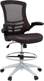 img 4 attached to Modway Attainment Drafting Chair Black