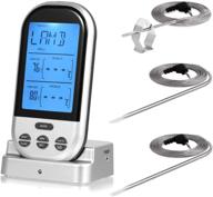 🔥 adoric dual probe wireless remote digital meat thermometer for grilling, bbq, cooking, smokers, and kitchen ovens logo