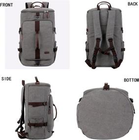 img 2 attached to Ultimate Backpack Messenger: Versatile Convertible for Weekends or Overnight Trips