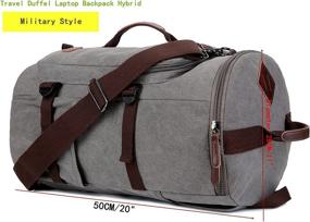 img 1 attached to Ultimate Backpack Messenger: Versatile Convertible for Weekends or Overnight Trips